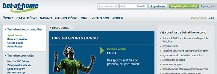 Bet-at-home bonus 5 EUR